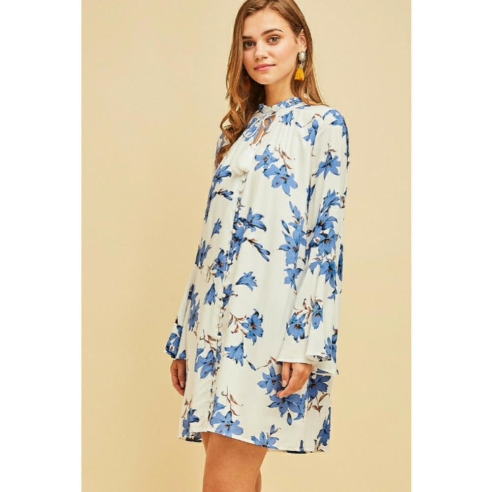 Entro Floral Button Down Dress NWT - Picture 5 of 5